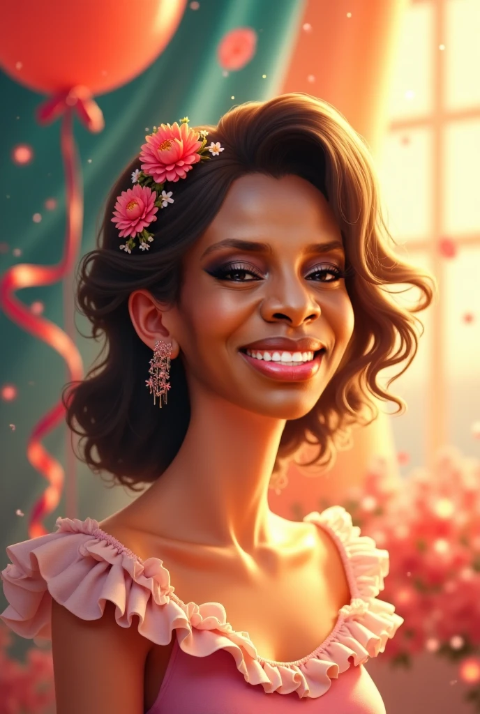 A lady with this face doing birthday human being 