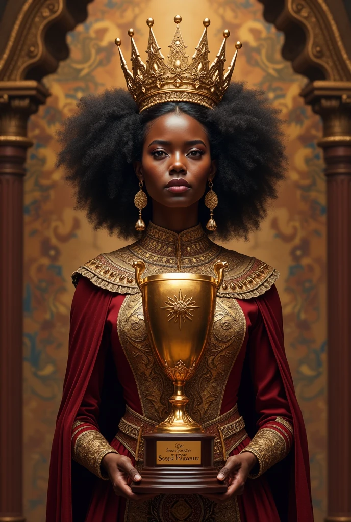 trophée d'un reine noir qui accompli sa destinée