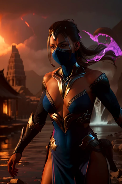 (Foto de alta qualidade, ultra realista, 8k, personagem do jogo MORTAL KOMBAT), Mileena super bela com seu traje roxo, foto tirada de perto, normal hands, dedos detalhados, obra-prima, (realista 8k, foto-realista: 1.37), realista detalhado, 1girl, cabelo longo:1.5, cabelo preto:1.2, olhos vermelhos:1.5, erotic, semi nua, olhos brilhantes, ((mortal kombat mileena)), ninja, armas, kimono, vestido de guerreira ,((mortal kombat)), seios longos grandes, mamas gigantes aparecendo, pose de luta, olhar sereno, templo, meditation, Ninja Mask, cobri sua boca, eyes to the sky, pelos pubianos saindo da calcinha, nudes, xota, micro calcinha enfiado nas partes intimas, pornografia, demonic mask, reflection, o fundo mostra a luz da lua, lua, flor de cerejeira, espadas, corpo quente erotico