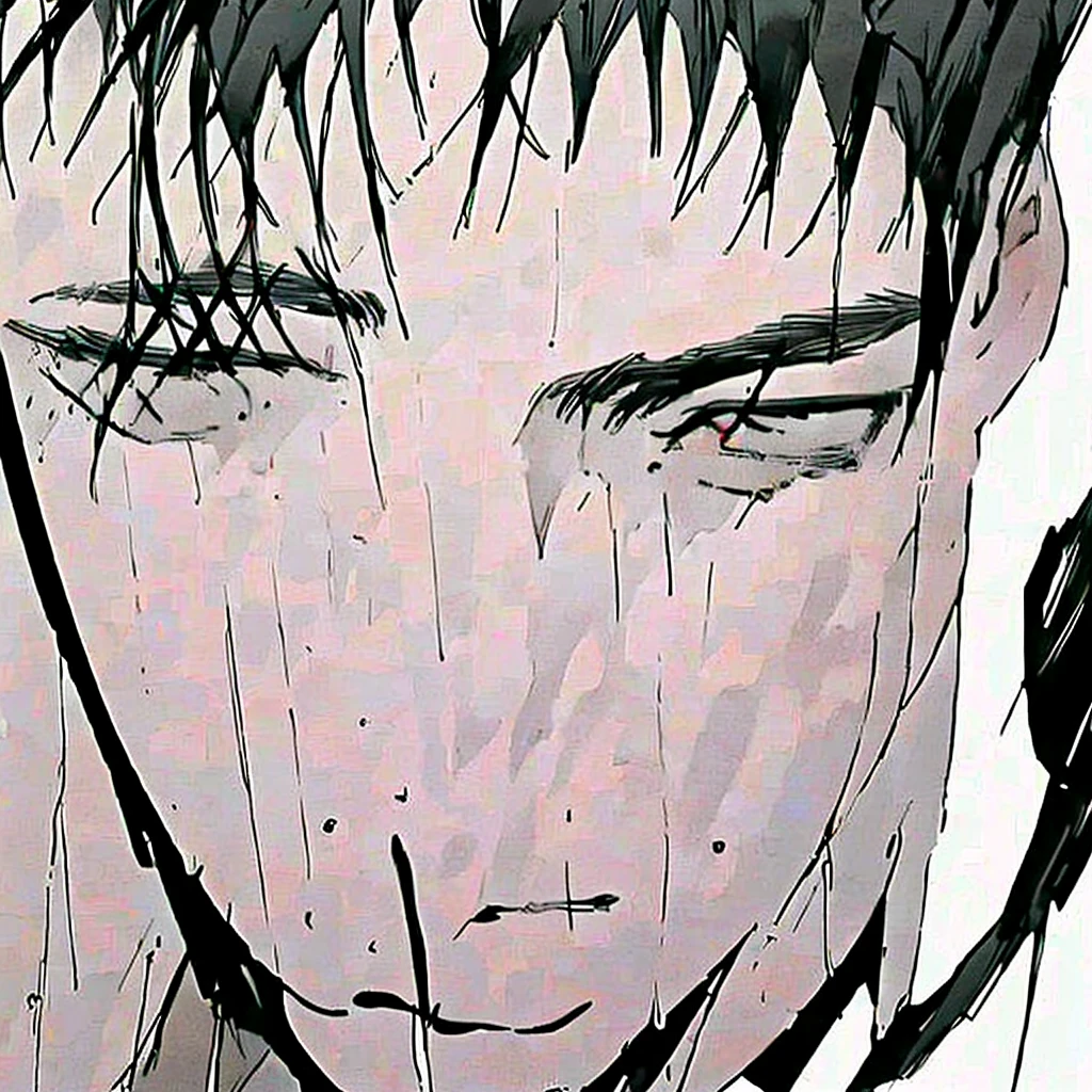 tearing up the Brazilian flag, (anime), bizarre scenario, This is Junji, Yusuke Murata, black and white, 8K, anime, horror