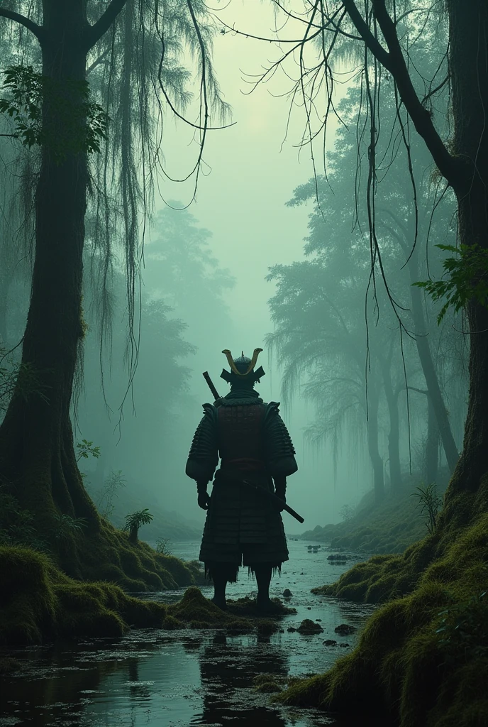 Dark fantasy from the 70s with poor quality Samurai Swamps Asia Japan 