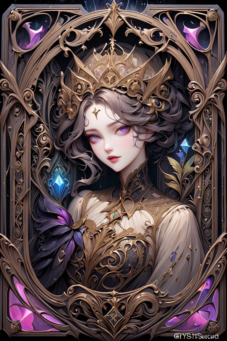 ((Extremely detailed)),(Very detailed),(Painting), Chiaroscuro, Very detailed CG ユニティ 8k 壁紙, Gwendolyn, Hip feathers, Holding pole arm, Strapless Dress, Crown, Removable sleeves, choker, Armored Thigh Boots, Feather hair bun, apple, avert your eyes, look up, From above,