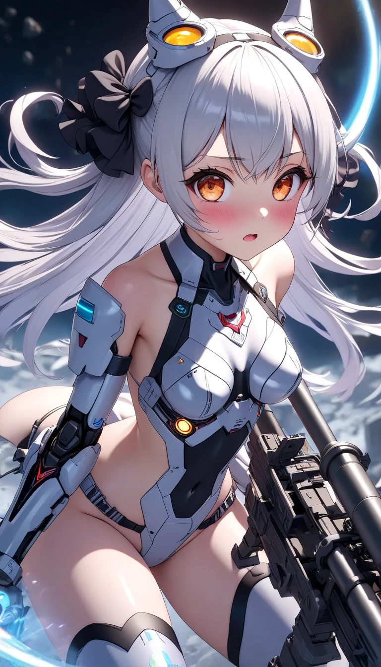 ((Seductive Anime Girl:1.2))、((Meticulously drawn hands:1.2))、Meticulously drawn hair, Meticulously drawn eye, Precise human body structure、((Combative posing:1.2)), ((armament:1.3))、((dynamism:1.3))、((dynamic angle:1.5))、((Being in battle field:2))、((latex micro bikini:1.3 crop top:1.3))、((sleeveless:1.5))、((crop top navel))、((highleg:1.3))、((huge breasts:1.3))、((huge hip:1.3))、((thick thighs))、curvy、((collarbone))、((cameltoe))、((Glossy realistic skin texture))、((shiny skin))、((Meticulously drawn hands:1.2))、perfect ???????、masterpiece, ultra-detailliert, 8k, hiquality, Top image quality, Smooth texture、watercolor