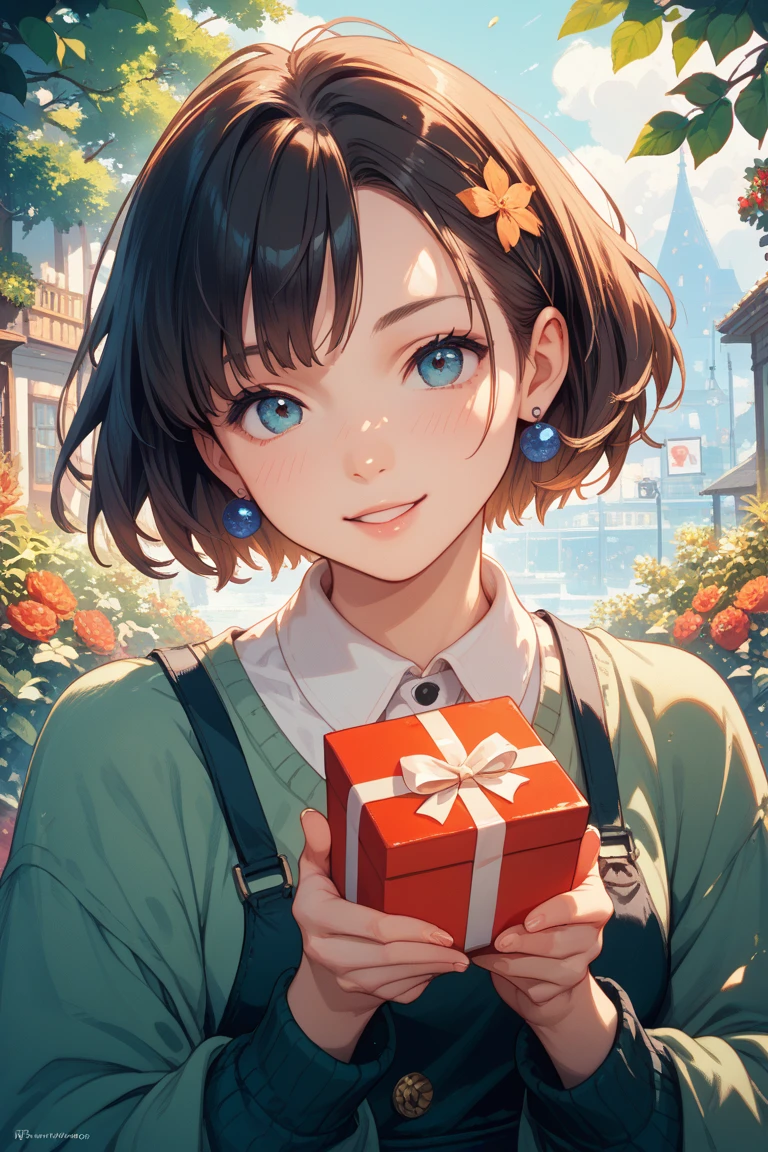 「Naru Naru」（means to become）Make the character called a stylish image with a Ghibli style font！I want to give a gift to my long-distance boyfriend！