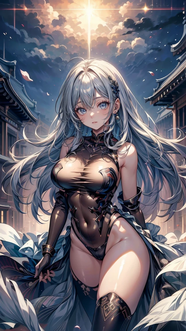 ((highly detailed)), fate grand order, kama, perfect human hands, (great breast:1.1),masterpiece, best quality, ultra-detailed, glistening shiny, glowing light, ray tracing, HDR, deph of field, (perfect face, detailed face, detailed eyes,perfect hands,perfect fingeredium boobs:1.2),8k,HD,ultra realistic face,ray tracing,perfect lighting,best quality, ultra-detailed, shiny eyes, (looking at viewer,open mouth smile:1.1), ((1girl:1.2)), (mature female:1.4),cowboy shot,thicc,streaked_hair,multicolored eyes, gradient eyes, (glowing eyes:1.5), mascara, (fashion make up), parted lips,blush,cameltoe,all fouriddle of japanese countryside,japanese bridge,over the bridge,river,cherry trees,cherry petals,dark blue sky)),((super detailed background)), dynamic poses, ((8k wallpaper)), (naked:1.5), (pussy:1.4), (pussy juice:1.4),(ass, from behind, ass focus,bent foward), (kama outfit:1.3)