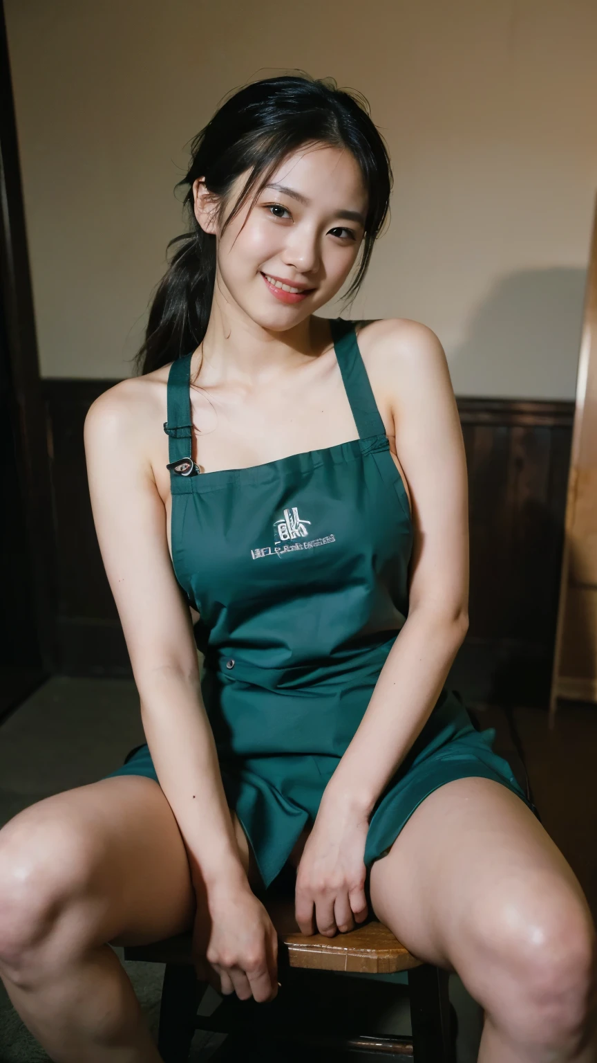 a close up of a woman in a cooking apron for a picture, outside in a yard, standing next to a propane grill cooking, asian woman, beautiful asian woman, japanese goddess, photorealistic perfect body, asian hyperdetailed, seductive. highly detailed, gorgeous chinese model, beautiful asian woman, asian, asian woman, chinese girl, with dark complexion, korean girl (Backyard of a luxury home), (Green grass)
