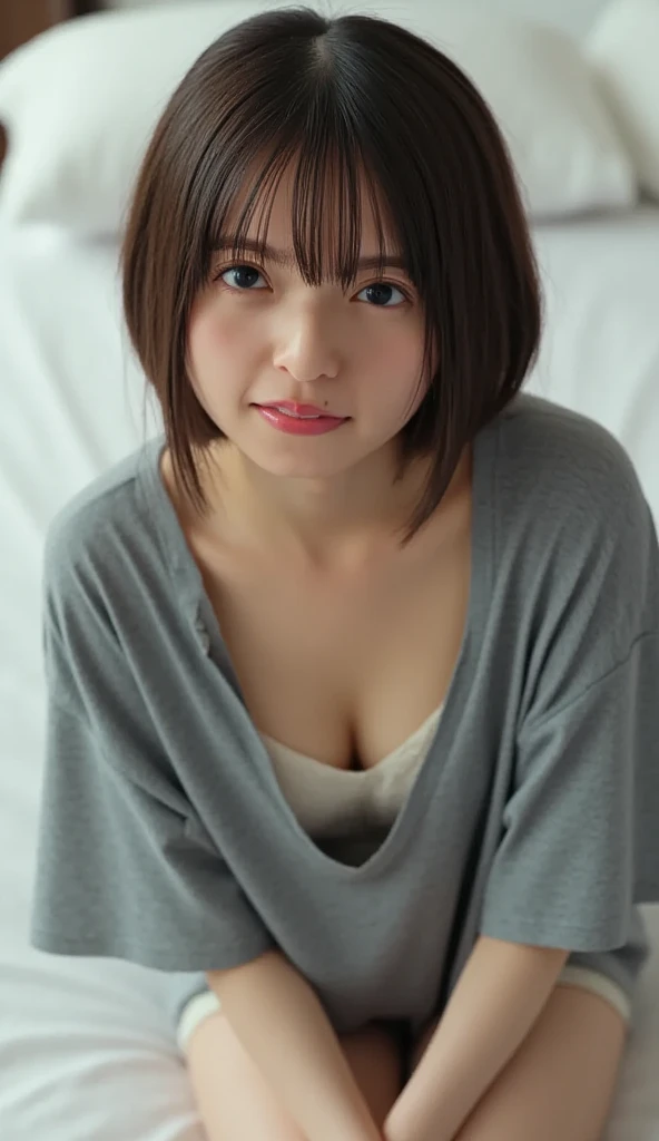 (realistic:1.4), best quality, ultra high res,
4k, instagram,higly detailed,
virtualgirl-rin,
(pajama: 1.5),
bangs,smile,
at the bed,
bob hair, short hair,brown hair, brown eyes,
<lora:virtualgirlRin_v20:0.2>
