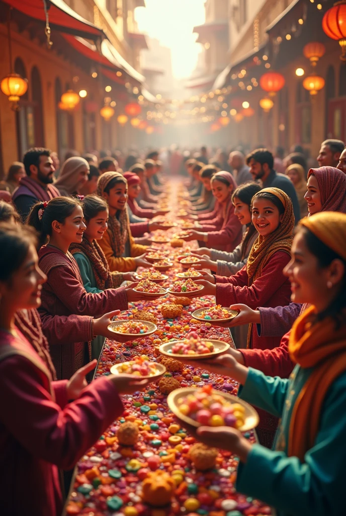 candy distributed on Ramadan Feast 