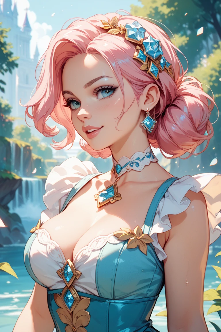 fairytale neutral blue and pink hair
Wacky outfits