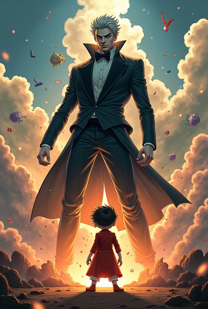 Dio Brando from The Incredible Adventures of Joe Joe vs Carlson from the cartoon Baby and Carlson