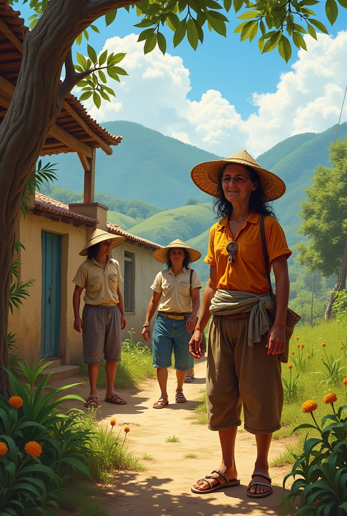 I want I want you to make caipiras characters from this image 