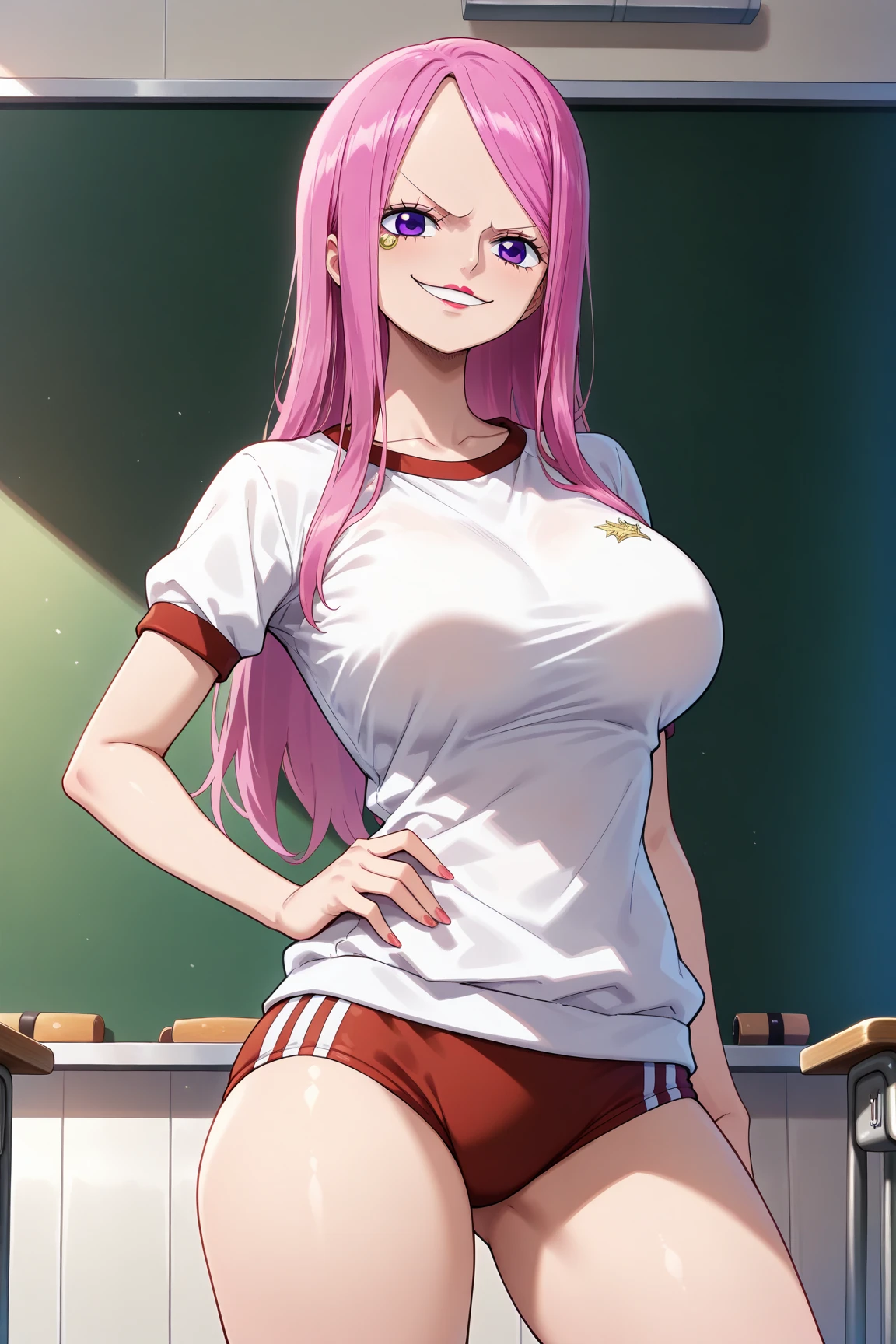 ((masterpiece)),(Detailed and beautiful depiction),Official Art,Beautiful adult woman,Megurine Luka,Pink long hair,blue eyes,Big Breasts,(School Swimsuit),Show your chest,Showing vagina up close,Spread your legs,sit,Erotic Seduction:2.0,Embarrassing gesture,bedroom