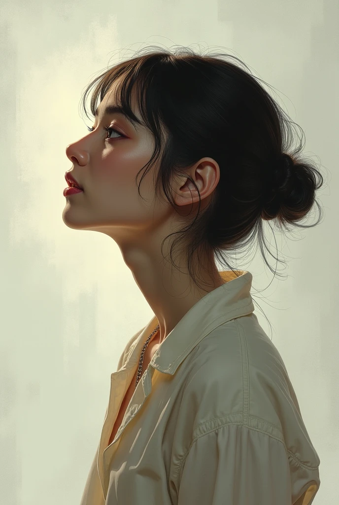 Create the image of a one who thinking please