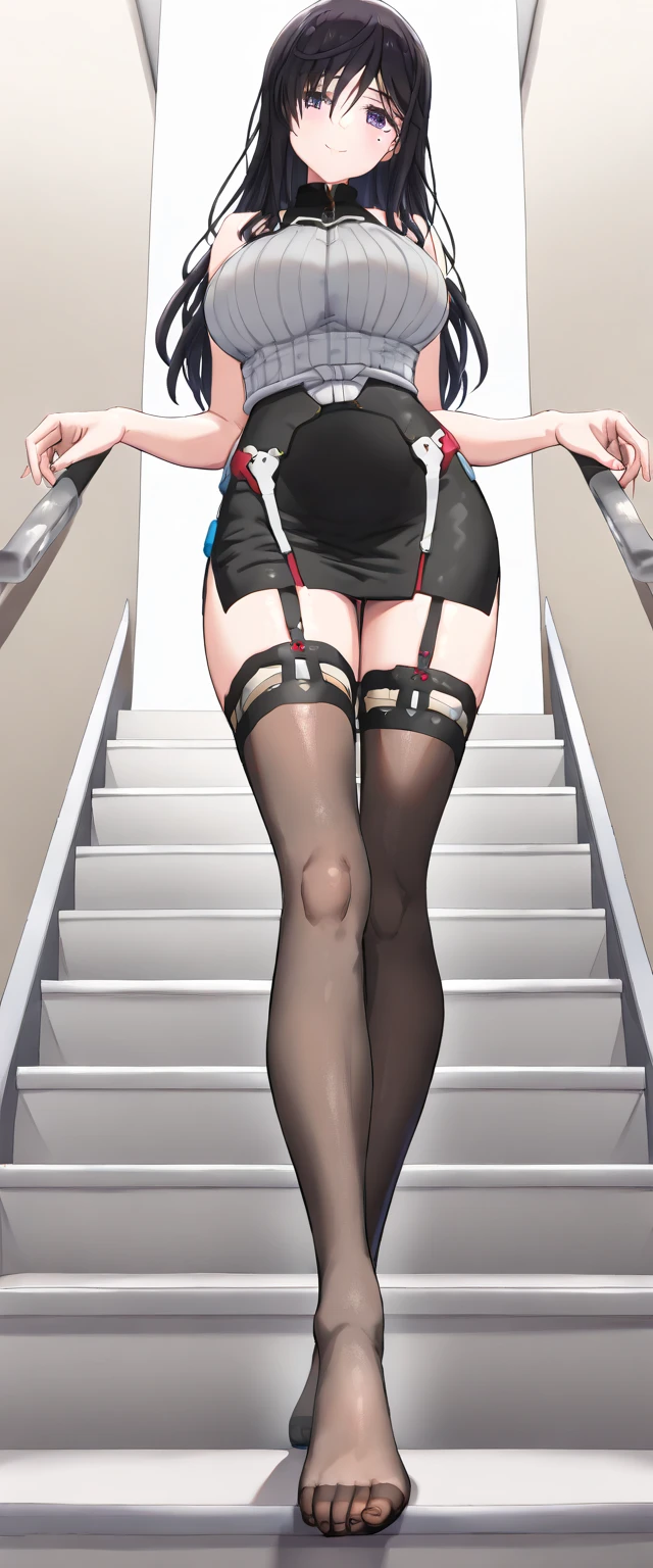A Female robot is sleeping in bedroom, spread legs, nude, banzai pose. she wears no dress. She Brown short hair is tied with two big red clothespins, She lifts up the under hem of her white plain dress, leaning over, masterpiece, very short pigtails,brown hair, mature, android, blue eyes, full body figure, Height: 160cm, flushed cheeks, 2020s anime picture, A beautiful robot with short brown hair in two short pigtails held up by two very large huge red clothespins, Uplifting, No NSFW, whole body, barefoot, archaic smile, getting orgasm, 25 years old, sweat bucket.