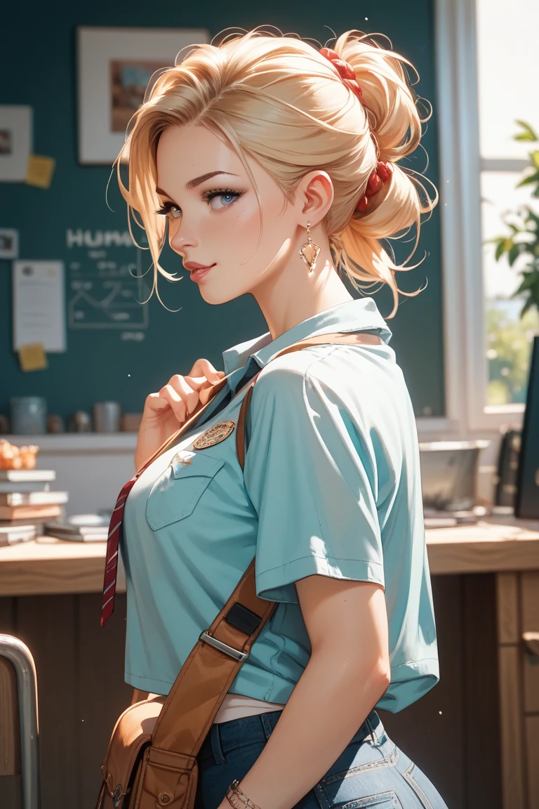 It's getting murky, so、please make an image of middle school students working hard with realistic images