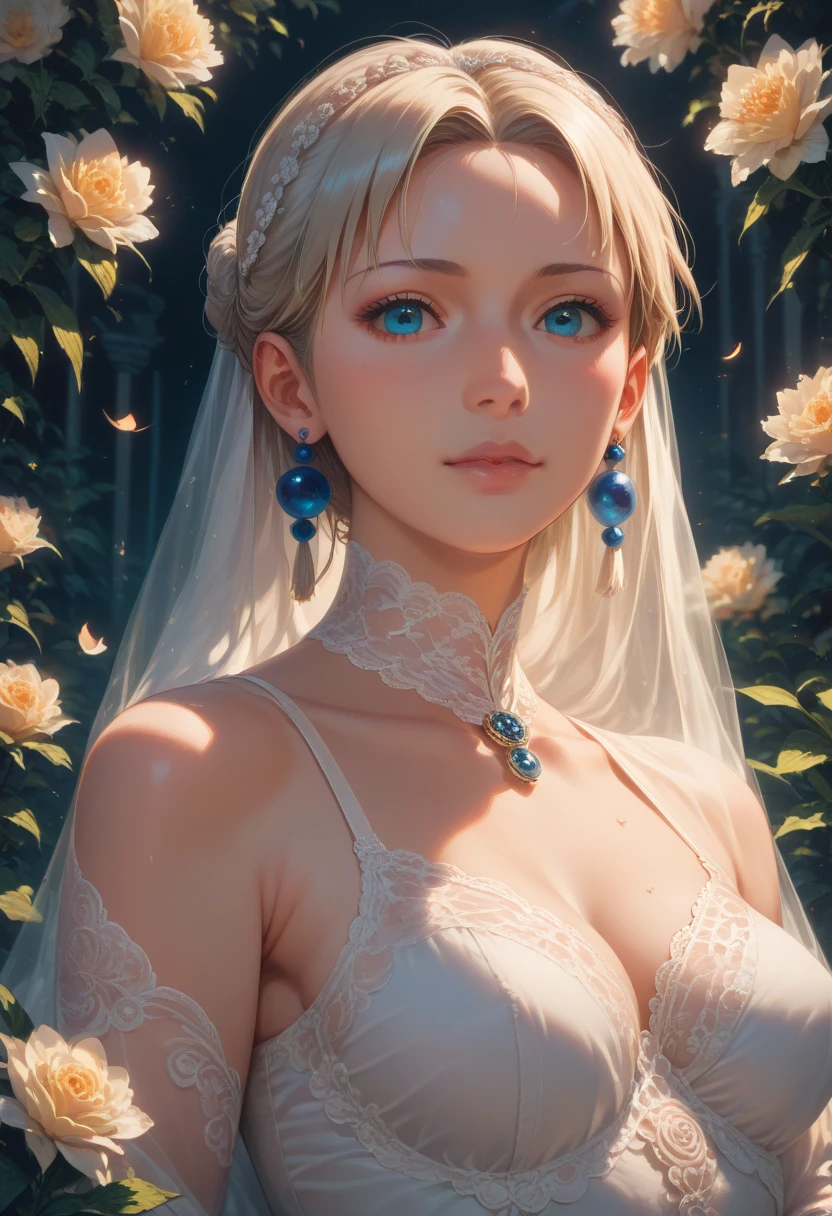 White Lace, by Studio Ghibli, best quality, masterpiece, very aesthetic, perfect composition, intricate details, ultra-detailed
