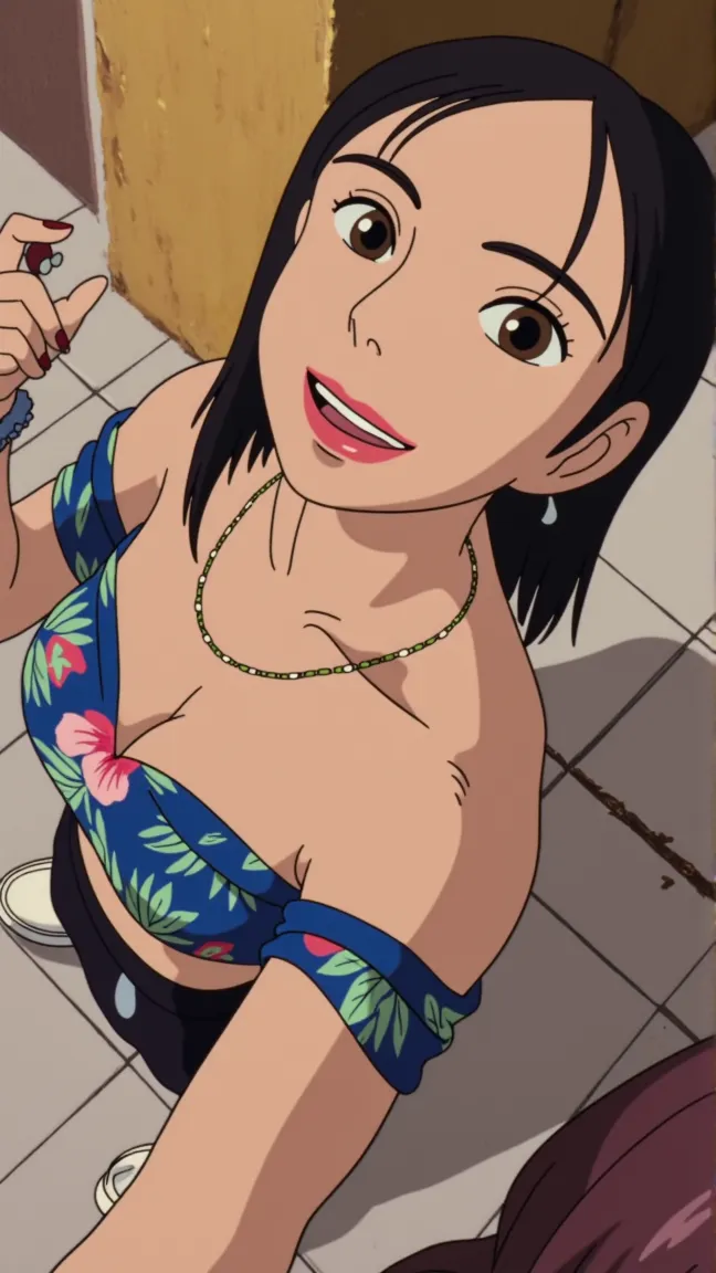 tendounabiki, huge_breasts, standing, solo, Aqua_shirt_Pink_undershirt_Short_shorts, masterpiece, best quality, detailed face, detailed eyes, highres, bikini, summer, beach