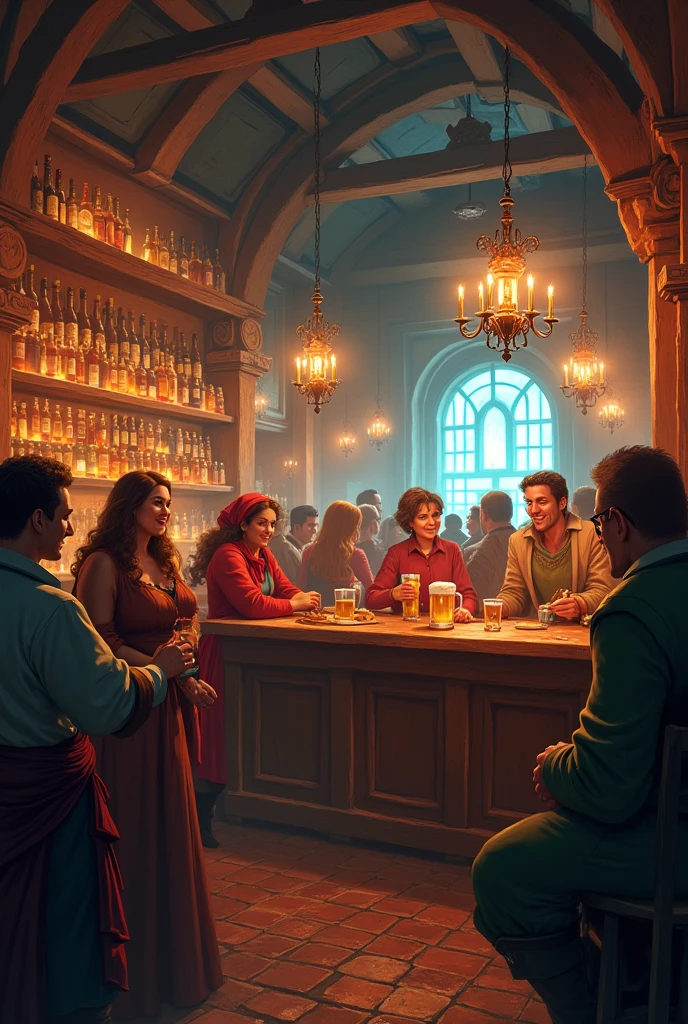 You can make me a background that stands out from the red green dim white background
Tavern