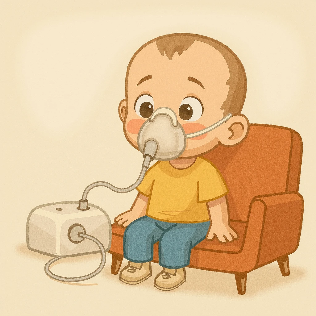 In a hospital setting, a baby stands in a sterile room with white walls and fluorescent lights. The baby’s face is contorted with fear, and tears stream down his cheeks. His little hand trembles as he holds his neck. From a cut in his neck, a grotesque worm emerges, causing horror and despair. The baby’s expression is one of pure terror, his eyes wide and his mouth open in an anguished cry. In the background, modern medical equipment gleams, adding a cold and impersonal atmosphere to the scene.
