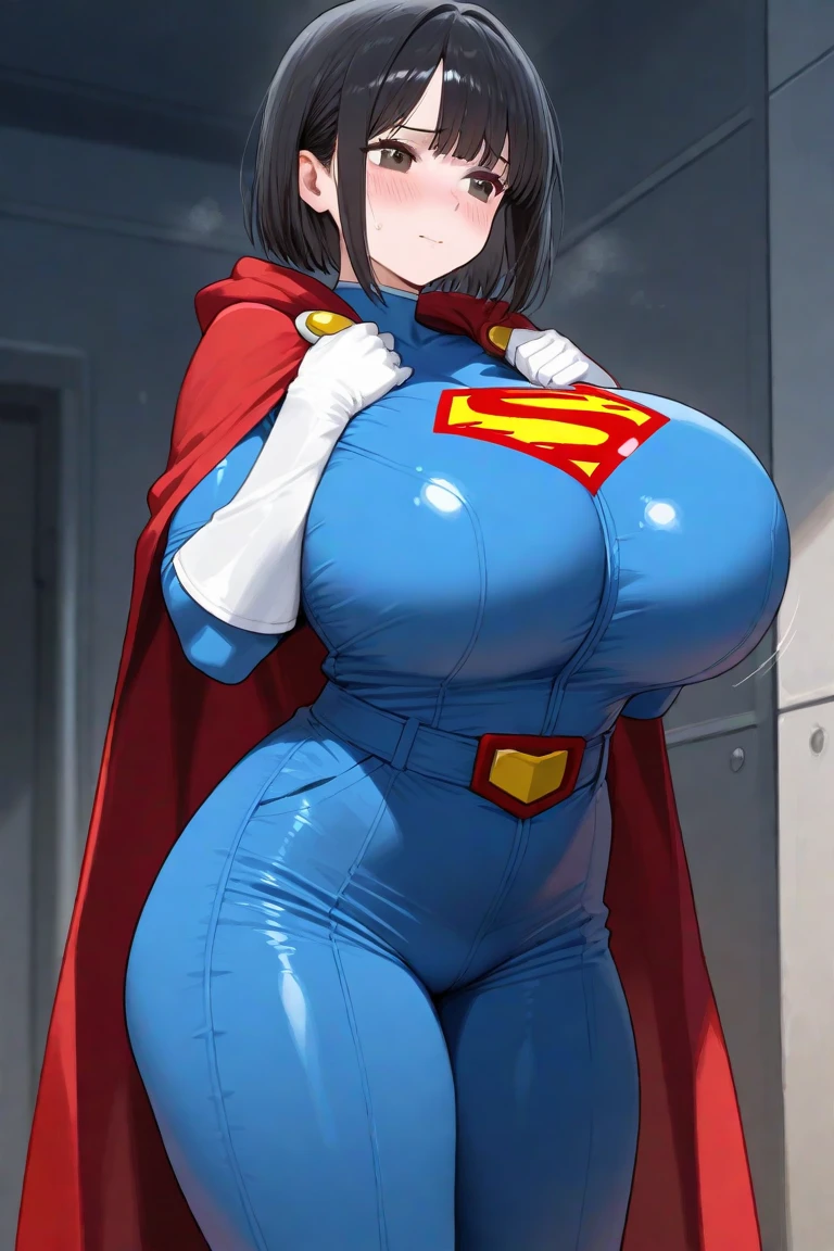 Super girl desnuda con traje