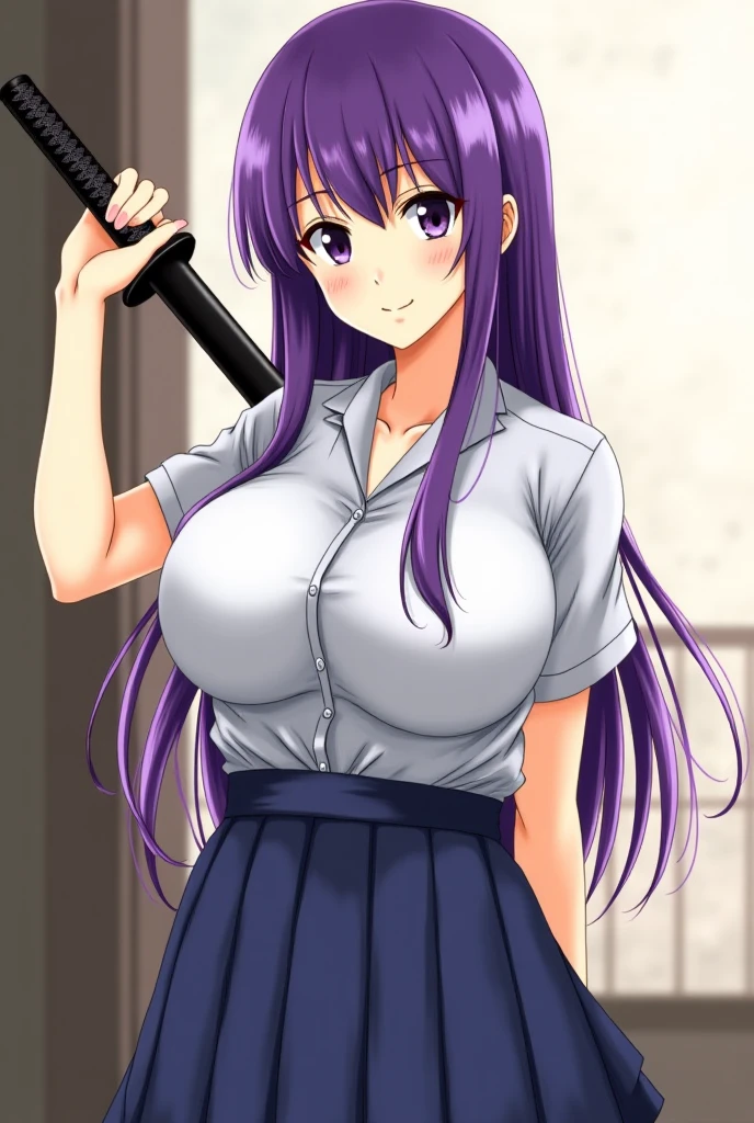 Score 9, Score 8 up, Score 7 up, The evaluation is questionable,
Detailed Background, Glowing Skin,Nozomi-san always, Green Eyes, Purple Hair, Twin tails, low Twin tails, Scrunchie, Long Hair,Big Breasts,,one woman,nurse's outfit,posing,,large breasts,whole body,thin,smirk,from side,night,hospital,anime style,high quality,masterpiece,highly detailed,smile