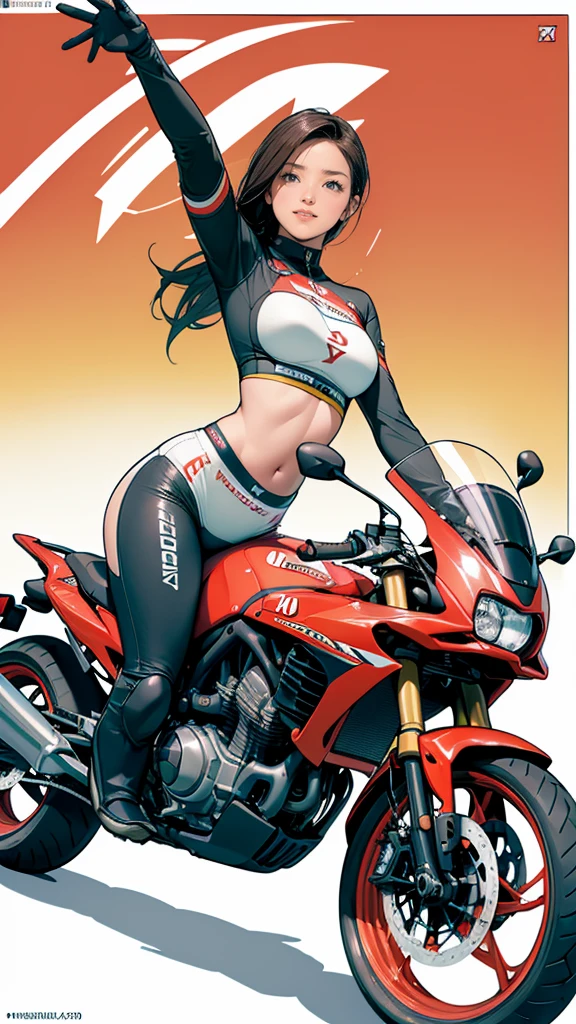 Black woman with big curly hair ,sitting on the floor with her legs open showing her vagina, and harley daivdson motorcycle in the background