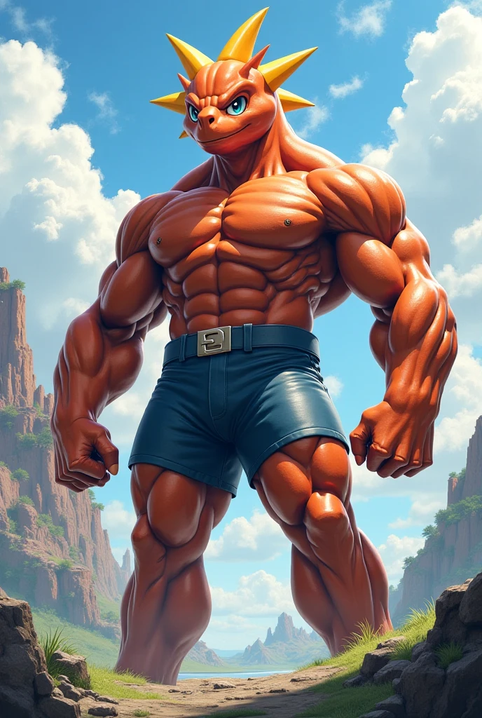kaido, eastern dragon king, male dragon, eastern dragon, very big muscles, hulking, extremely strong, big abdominal muscles, hefty musclegut, pecs, muscular dad body, Strong and robust musclegut , strong abs, sharp claws, dragon feet claw, full body, loincloth, one piece, HDR, nipples, sunlight, daylight, outdoor, bright , sunshine, at noon, fighting pose, good weather, on sea beach
