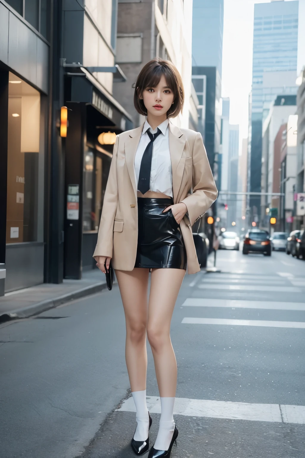 ulzzang-6500-v1.1, (RAW photogr:1.2), (realisticlying:1.4), Beautiful Meticulous Girl, Very detailed eyes and face, Beautiful breakdown, absurderes, Incredibly Ridiculous res, hugefilesize, ultra - detailed, k hd, The is very detailed, best qualtiy, tmasterpiece, Kemomimi, ((Japan Girls' High School Junior High School Uniform)), illustration, The is very detailed, CG, unified, 8k wallpaper, That's great, finely detailled, tmasterpiece, Best quality at best, Highly detailed CG uniform 8k wallpaper, light in face, 电影灯光, 16 year old girl, (does not wear panties)), ((dynamicposes))), (camel-toe), (halfway), (lacepantyhose), 18 Prohibition, eros