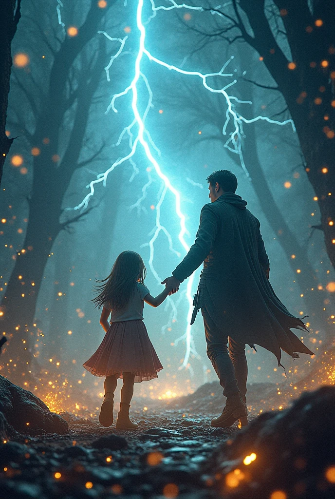 The story begins in a world where its inhabitants deal with magic with a girl being chased by a group of young people. Then the hero of the story, who does not seem powerful, comes and saves her with his huge magical powers 