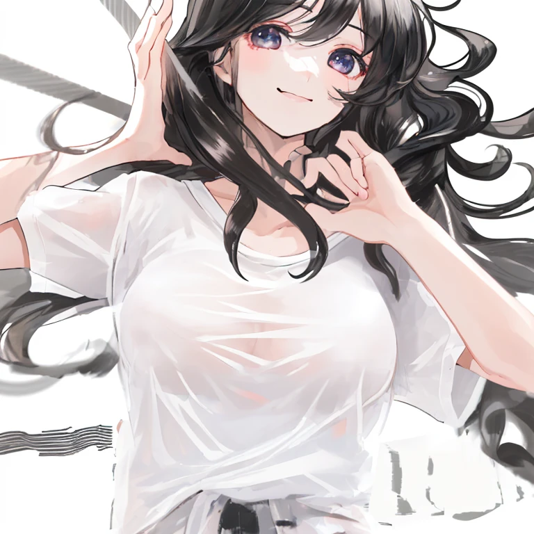 ((highest quality)), ((masterpiece)), (be familiar with), perfect face、girl、line drawing、anime style、Flaxen Turtleneck Sweater、Show the whole body、draft、monochrome、rough、grab the skirt with your hands、long hair、black hair、cool、Calm、big breasts、Lower body naked、pubic hair、During sex