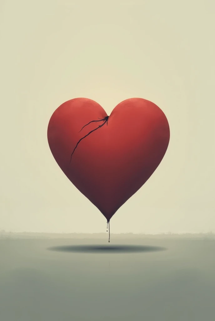 BROKEN HEART BIGGER THAN THE CITY ON THE STREETS OF PARIS IN FRONT OF THE EIFFEL TOWER IN 3D