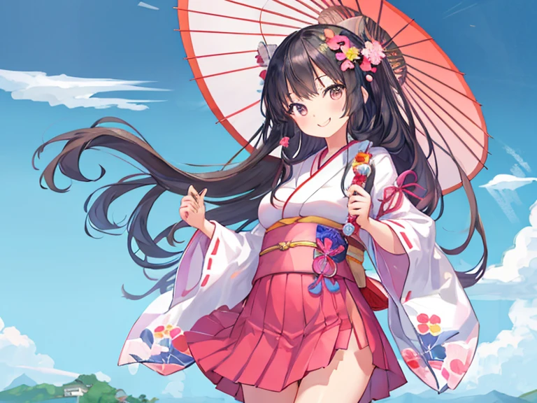 (masterpiece、Highest quality、Highest quality、Official Art、Beautiful and beautiful:1.2)、(One person:1.3)Hatsune Miku、Twin tails,Beautiful breasts, Katsushika Hokusai,8k, Super Detail, Accurate, Highest quality, Dynamic pose, Droopy eyes, Realistic Skin, Angle from below, It&#39;s like a dance, Summer day, Lightweight shirt, Stylish and colorful, On the streets of downtown, wood, building, Beach,