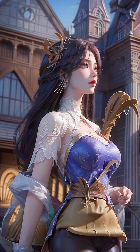 1girll,(enchanced quality:1.4),(Top quality true texture skin), Delicate face,Black hair, Gradient hair, Petite body,(perfect bodies:1.1), There are precious stones on the forehead, rimless eyewears, Sparkling pupils,long eyelasher,grin, hyper photorealism, Cinematic lighting, projected inset, surrealism, hyper HD, Masterpiece, 16k,Lie down,dream on,Wear transparent silk pajamas,Carmelto,Legs slightly open,Tattooed with,Fantasy space,Luxurious space, 1 Girl, Standing, (((Holding fan)))