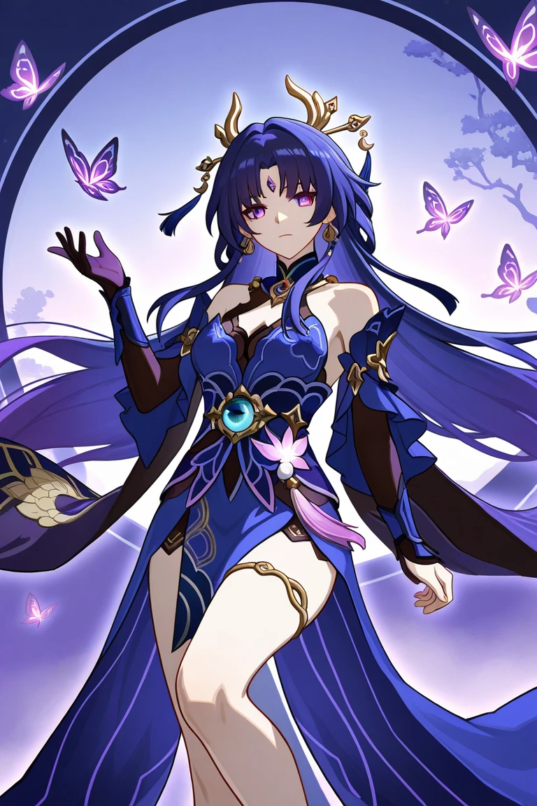 1/6 scale beautiful girl figure, alraune, iridescent flowers, long ivy, huge leaves, ridiculously long hair,