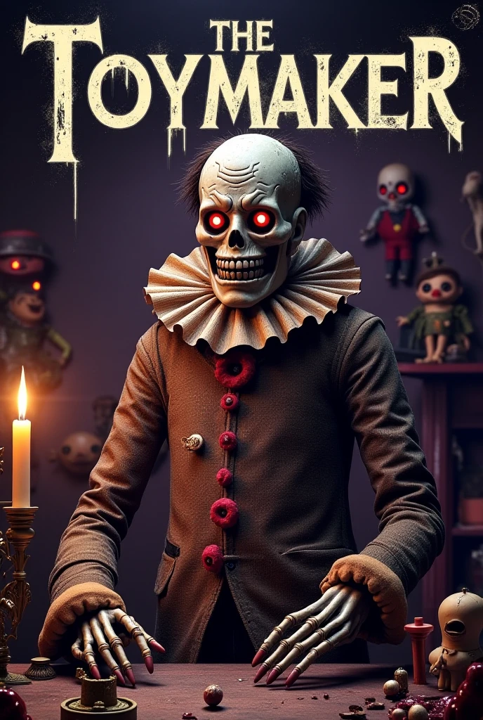 (knitted toy voodoo doll:1.5), (Voodoo Billy the Puppet:1.5), (Clothing: black tuxedo with red bow tie:1.0), (Accessories: red tricycle emitting sparks of eerie magic, levitating spectral puzzle pieces:1.1), (background: dark, ominous room with floating traps, glowing screens, and spectral puppets:1.2), (Face: white with red spiral cheeks and menacing grin:1.4), best quality, masterpiece, detailed soft oil painting, detailed background, dramatic cinematic lighting, soft edge lighting, professional, dramatic lighting, hard edge lighting, ultra quality, 4k, masterpiece, best quality, 8k, ultra high definition, high resolution, extremely detailed