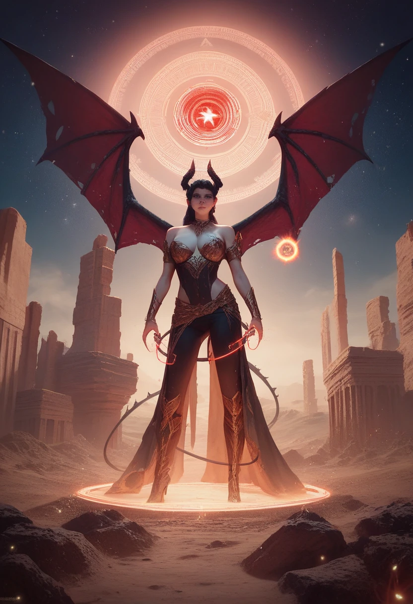 (masterpiece, high quality:1.1), cinematic lighting, extremely detailed,
Onyxia, dragon girl, solo, standing, own hands together, casting spell, magic, fire, runes, falling meteor, full body, rune_magic, Magic, Power
looking at viewer, (battle cry:0.8), clenched teeth,
black hair, long hair, lipstick, makeup, eyeshadow, yellow eyes, glowing eyes, (slit pupils:1.3), jewelry, necklace,
dragon wings, scales, fingerless gloves, thigh boots,
large breasts, cleavage,
molten rock, black mountains, orange skies, black ground, epic background,
<lora:Onyxia:0.85> <lora:Concept - Runemagic:0.2>