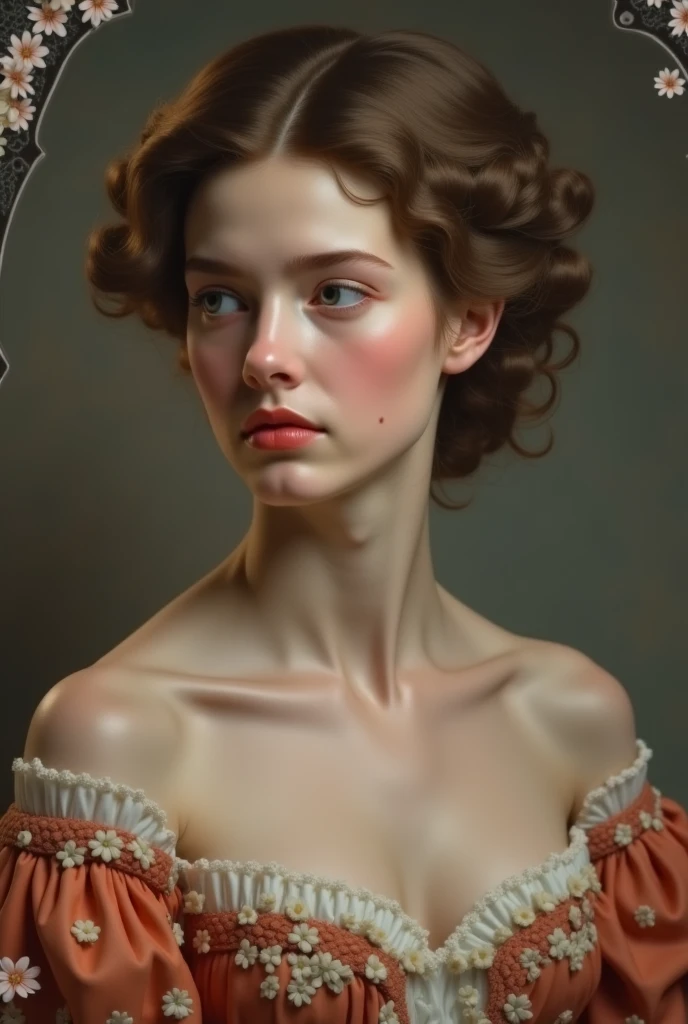 Transform my photo that I sent into a soft portrait with features of the Victorian era 