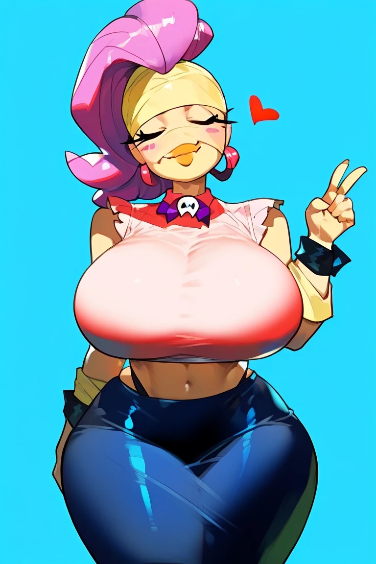 Euphoria orange beak large breasts