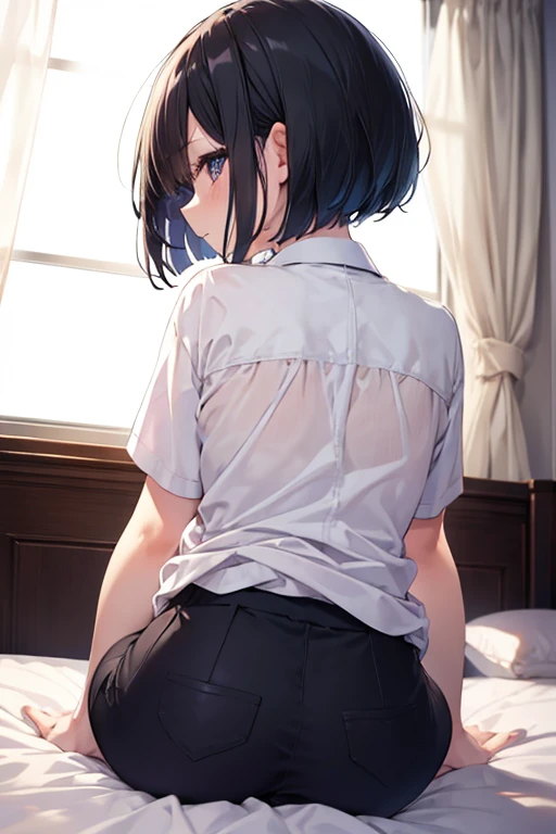 {{{{{A beautiful girl in a neat blouse and skirt who has been installed with love and strong lust}}}}},{{{{{A high-resolution manga-style illustration of a beautiful Japanese girl who is given a shining light in her eyes and transforms into a youthful heroine.}}}}},{{{{{A beautiful girl is standing by a window in a touching and hazy atmosphere like a girl's manga. Her eyes get bigger and brighter, her cheeks spread cutely, and her skin becomes shiny.々A high-resolution scene of beautiful breasts that transform into a beautiful and sexy heroine}}}},{{{{{The female hormone levels of a pure and beautiful girl rise and her heart pounds in graphical detail.}}}}},{{{{{Latest technology super high resolution UHD super cute masterpiece}}}}},{{Extremely detailed}},,{{{{{Super thick and plump lips suddenly swell and become plump and shiny}}}}},{{{{{Hair is shiny々As she changes, her body suddenly becomes cuter and her hair grows longer. She is professionally made up and her body becomes exponentially cuter. Her waist is tightly tightened and her top bust is clearly visible. She seems embarrassed but happy.}}}}},{{{{{The artist's style of drawing suddenly changes, and the innocent girl begins to be rewritten into a realistic female. As she moves to the next step of feminization, she gets on all fours, sticks out her butt, changes her clothes to sexy ones, changes her hair to more mature, and changes her age to 43 years old with her skin and sex appeal.}}}}}