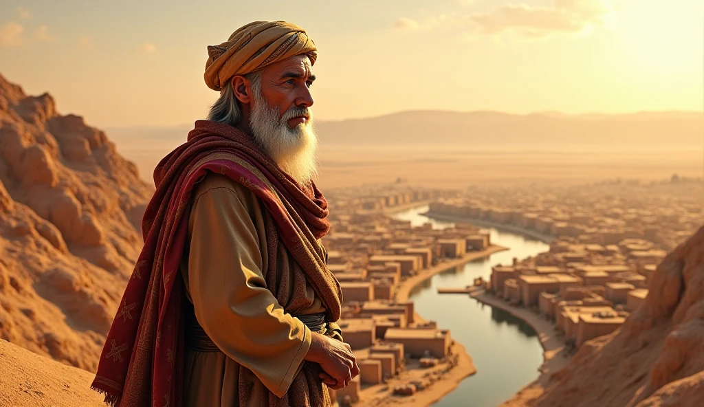 Abraham, peace be upon him, lived in the country of Mesopotamia in the city of Uw,
