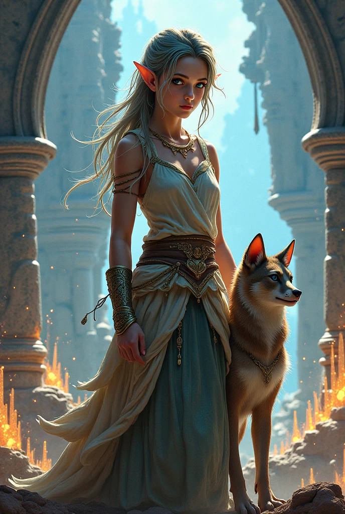 Create me pictures of the main characters in the book Keeper of the Lost Citied
