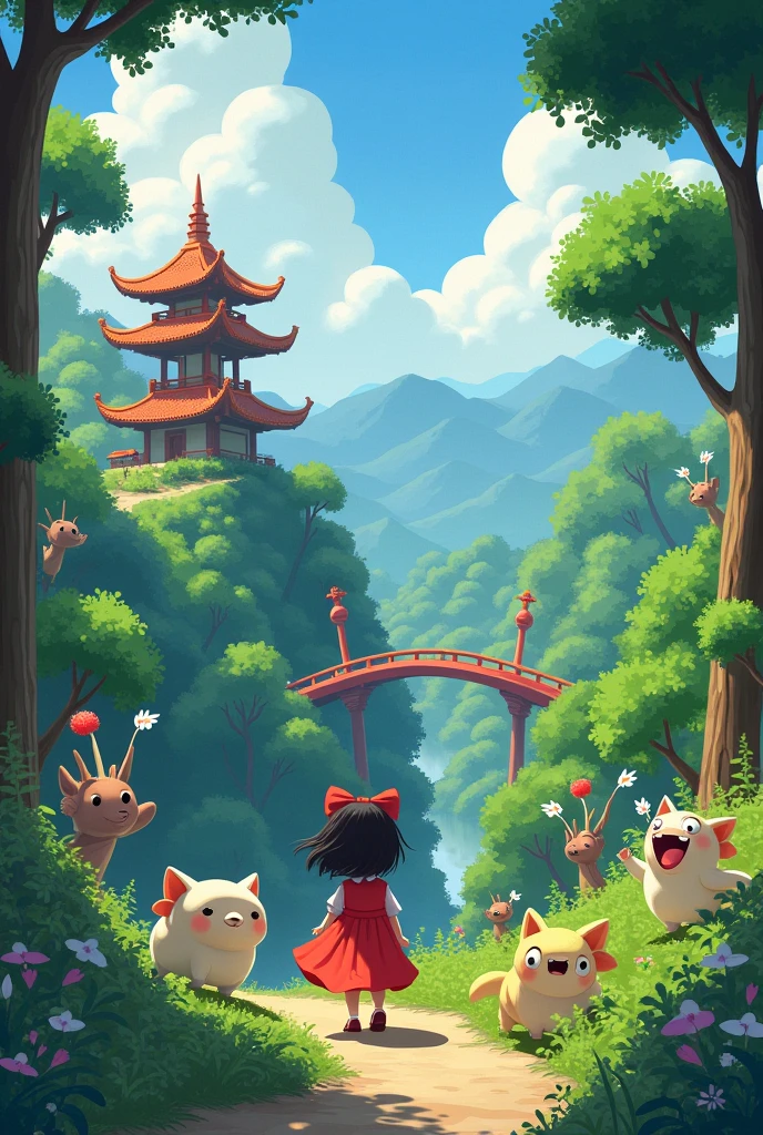 Adjust this image to the traditional Japanese animation style, similar to that used in Studio Ghibli movies
