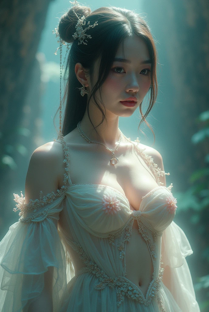  asian girl with 3  sizes