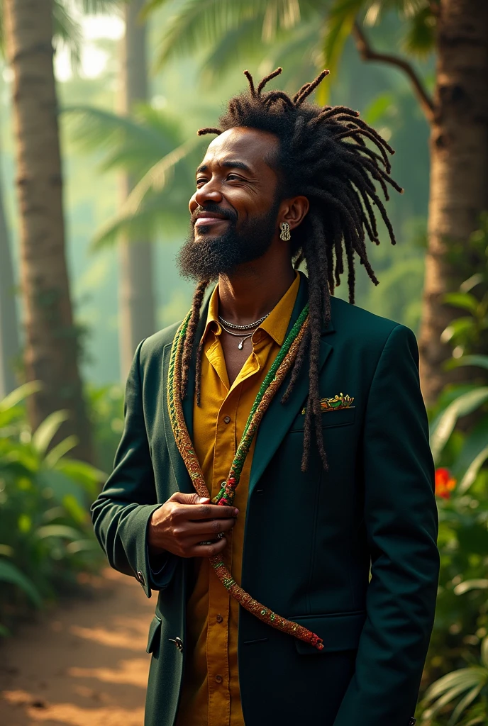 make a dreadlock and rasta vibe 