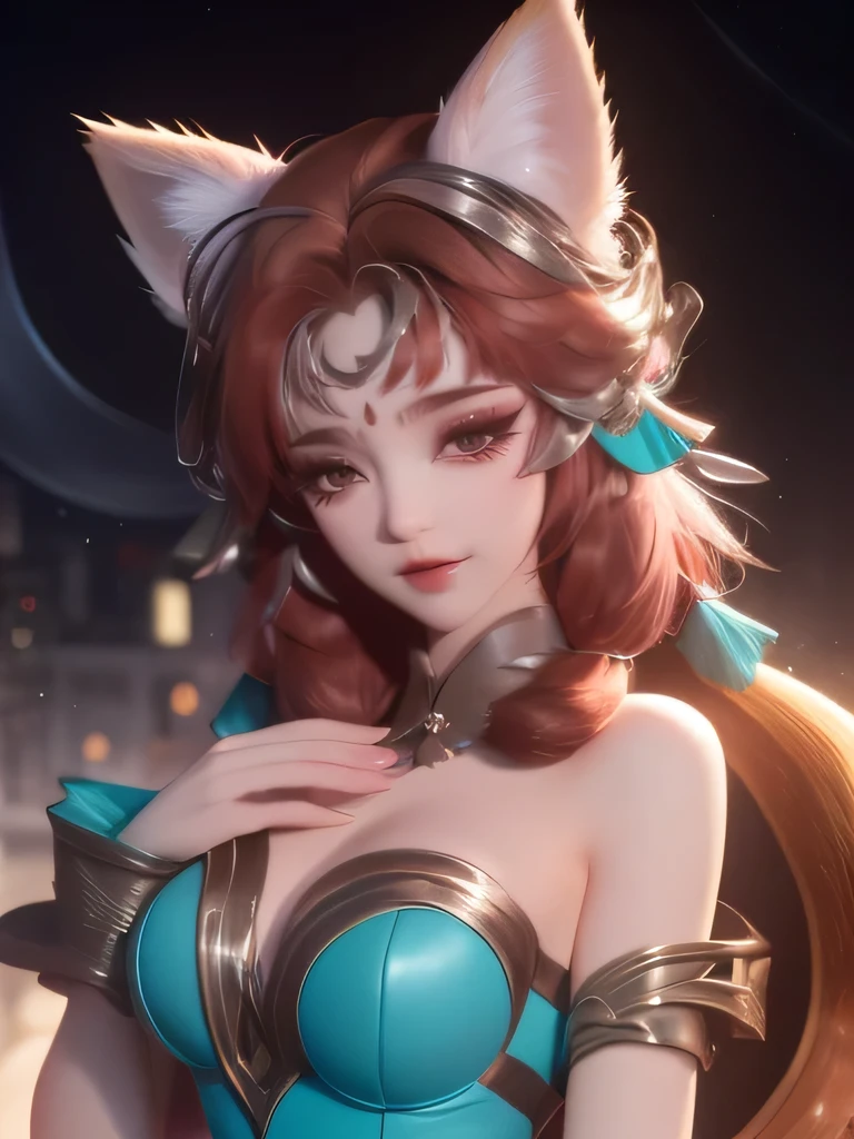 1girl, black hair, blue eyes, wearing full body armored suit, particles in background, absurdres, high res, ultrasharp, 8K, masterpiece, looking at viewer, cat girl ears same color as hair, mask, hands armored gloves, long cape, tmasterpiece, ultra fine photos, best qualtiy, realisticlying, rays of sunshine, full-body portraits, cleavage breasts, delicated face,Vibrant eyes,very highly detailed background, detailed background, opulent, high detail skin, Realistic details of skin,Visible pores,Clear focus,volume fog,8K UHD,digital SLR camera,high high quality,filmgrain,White skin of the,photorealistic
