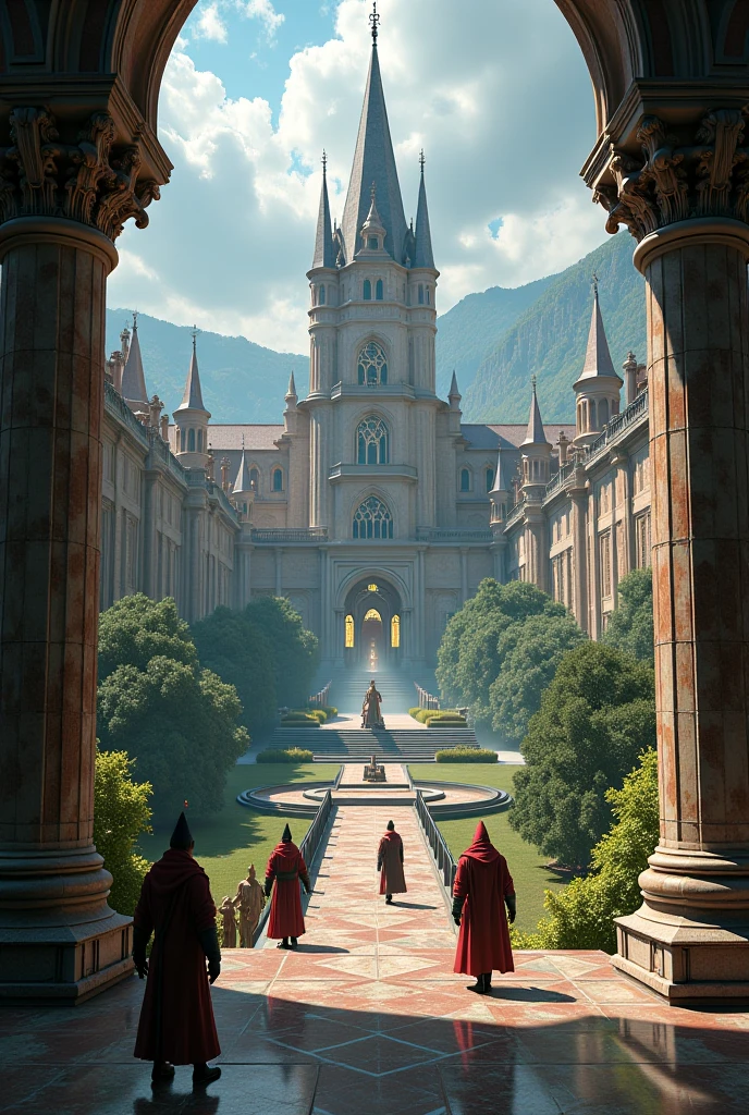 A large and elegant mystical university 