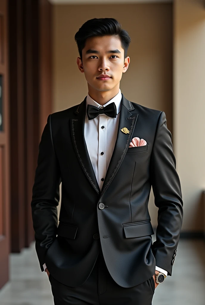 13 year old boy in suit
and belt viable
4k high rez good detail