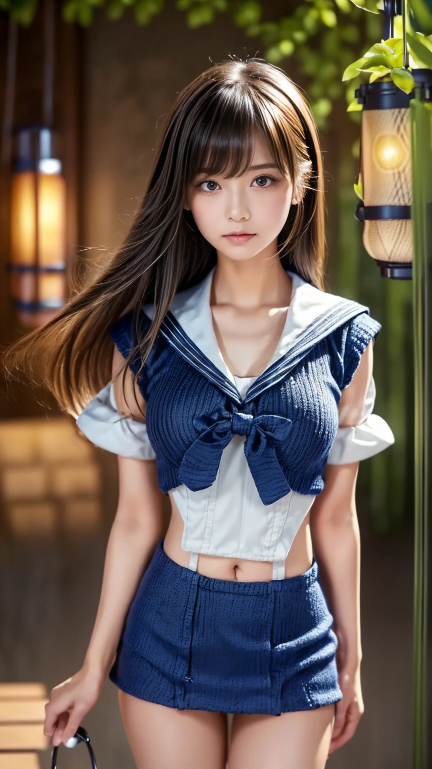 (Best quality, 8k, 32k, Masterpiece, UHD,:1.2),RAW, human, 1girl,ultra cute , ultra cute, natural lighting,transparent shining eyes, 20yo, small breast ,femur, fair complexion , flushed face, suspension,Down, rope, sailor suit、mini skirt、ネイビーのsailor suit、tied arms, indoors, bondage, shibari, turn your arms behind your back, restrained, abdomen, leaning forward, feet, brown hair, b、expression of agony、sexy look、climax moment、expression of ecstasy、I can see pink nipples、expose crotch、My crotch is wet、Two-dimensional beautiful girl、nudist、nude、naked、naked, expose the crotch、Creampie、vagina 、 semen on my crotch、He has a metal rod stuck in his groin.、Are crying、Feeling pleasure from reaching orgasm、surrounded by men、shy、slender body shape、big breasts、Two-dimensional beautiful girl
