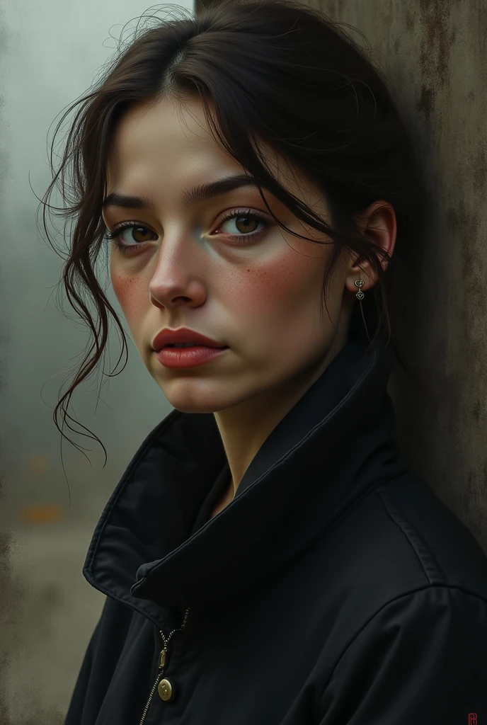 Russian woman make her  open