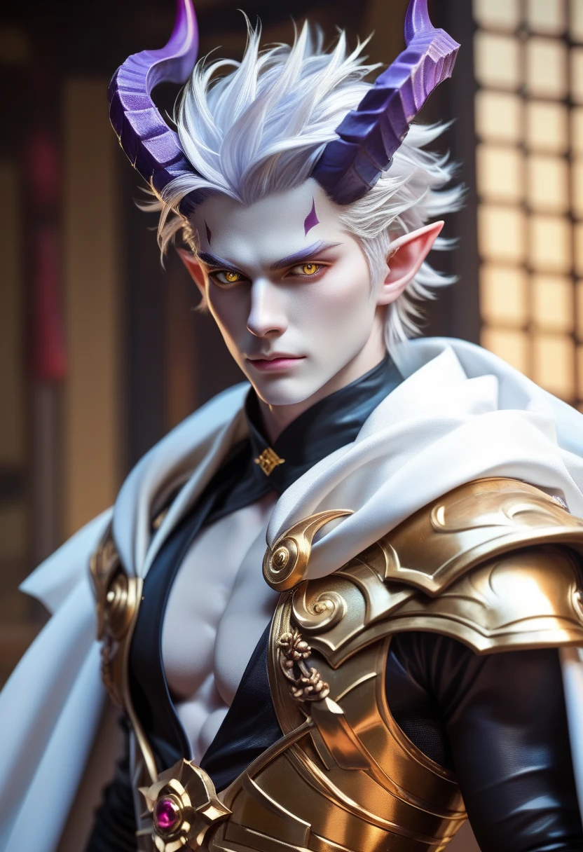 full body:1.5,ltz, a man with horns on his head holding a glass<lora:ltz-10:0.6>,[((Delicate arms and hands),Highly Detailed beautiful and aesthetic,extremely detailed CG unity 8k wallpaper,(((masterpiece))),(((best quality))),((ultra-detailed)), ((illustration)), ((an extremely delicate and beautiful)),(high close up:0.8),(High Score), Ultra Detail,Detail, Wallpaper,[((dragon)):(prims):0.3],clock,[crystal| dragon],((break out)),(floating water:1.2),white hair,(deep red eyes:1.5),(the dragon is around the girl),[((dragon)):((prims)):0.3],clock,(prims:1.4),[((crystal)) :dragon:0.8],((break out)),(floating water:1.2),Perfect female body,slender waist,neat figure,white hair,(shining eyes),hair_bow,hair ribbon,